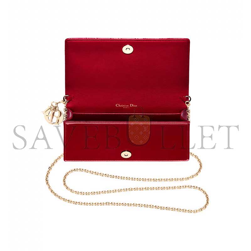 D*or lady D*or pouch with chain s0204ovrb_m323 (22*13*5cm)